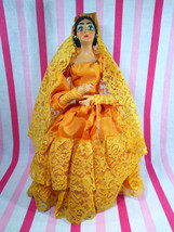 Beautiful Vintage Munecos Carselle Hand Painted 13&quot; Senorita Doll w/Org Hang Tag - £22.18 GBP