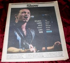 U2 BONO SHOW NEWSPAPER SUPPLEMENT VINTAGE 1988 - £19.59 GBP