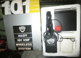 Nady 101 VHF Wireless Microphone System clip on Mic transmitter in box - £14.93 GBP