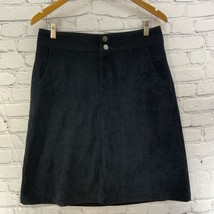Woolrich Vintage Corduroy Skirt Womens Sz 10 Black Short Pencil  - $19.79