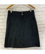 Woolrich Vintage Corduroy Skirt Womens Sz 10 Black Short Pencil  - $19.79