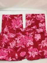 Venezia Women Hot Pink Pants Cotton Floral Lycra Little Stains  Front Si... - $23.56