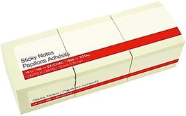 MyOfficeInnovations Stickies Recycled Notes Blank 3&quot; x 3&quot; Yellow 18 Pads/PK - £14.85 GBP