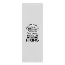 Custom Printed Yoga Mat with Hiking Quote - Non-Slip Rubber, Comfort and... - £60.03 GBP