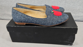 Talbots Ryan Apple Appilique Denim Teacher Loafer Flats Shoes Women&#39;s S 7M (C11) - £22.29 GBP