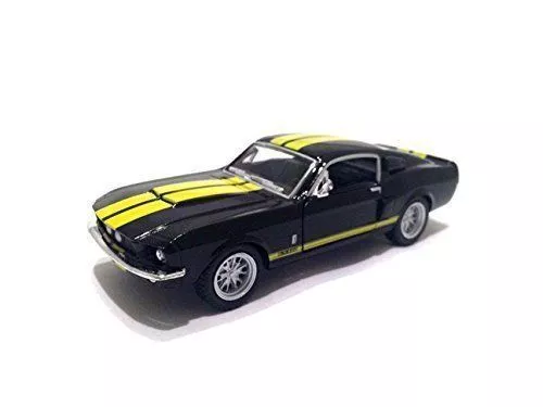 New 5&quot; 1967 Shelby Gt-500 Ford Mustang Diecast Model Toy Car 1:38 Black New USA  - $15.96