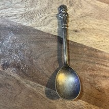YOUTH SPOON! Vintage INTERNATIONAL SILVER plate CAMPBELLS KIDS BOY pattern - $224.18 MXN