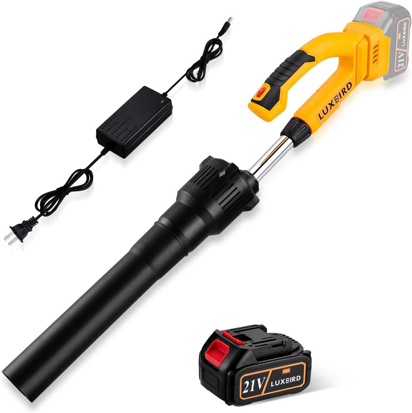 Cordless Leaf Blower 21V With 4.0Ah Battery Powered, 5 Variable Speed Up... - $51.99