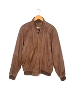 VTG Members Only Bomber Jacket Men&#39;s M Genuine Leather Suede Zip Up Line... - $87.99 CAD