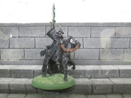 the witch king mounted at minas tirith citadel LOTR painted metal model angmar - £28.04 GBP