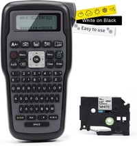 MarkDomain Label Maker with Adapter, Handheld QWERTY Keyboard Label Prin... - £40.75 GBP