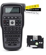 MarkDomain Label Maker with Adapter, Handheld QWERTY Keyboard Label Prin... - £33.96 GBP