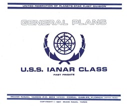 1987 Star Trek General Plans USS Ianar Class Frigate Set-6 Sheets-New Ol... - £51.27 GBP