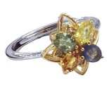 925sterling silver and colorful sapphire rings for women engagement cocktail party thumb155 crop