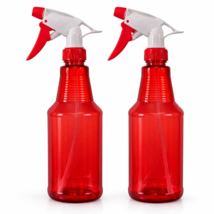 2 Pack 17oz Red Clear Spray Bottles Adjustable Nozzle BPA Free - $10.84