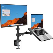 Adjustable Laptop and Monitor Stand with Dual Tray for 17 inch and 27 inch - $125.72
