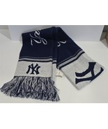 6.5&quot; x 65&quot; Blue/White NY Yankees Forever Collectibles 100% Acrylic Winte... - $18.81