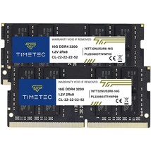 Timetec 32GB KIT(2x16GB) DDR4 3200MHz (DDR4-3200) PC4-25600 Non-ECC Unbu... - £78.63 GBP