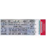 DIANA KRALL 2000 Full Ticket MOLSON AMPH Toronto House Of Blues Concerts... - $8.90 CAD