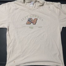 VINTAGE 2001 JEFF GORDON NASCAR #24 Short Sleeve T Shirt XL DISTRESSED S... - £15.65 GBP
