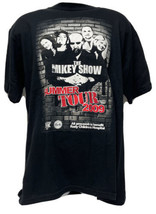 The Mikey Show Summer Tour 2009 Men&#39;s Black Graphic T-Shirt Size L - $39.14