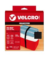 VELCRO Brand ONE-WRAP Roll Black | 30 Ft x 1-1/2 In | Reusable Self-Grip... - $41.44 CAD
