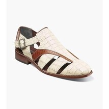 Stacy Adams Calandro City Summer Sandal Ivory Multi 25695-114 image 7