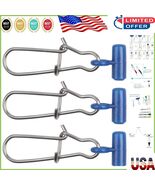 Effortless Sinker Slide Connectors - 60pcs with Duo-Lock Snap for Fishin... - $350.07 MXN