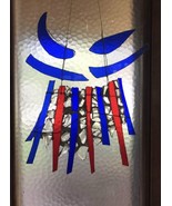 Stained Glass Window Suncatcher Wall Sculpture Whimsy Folk Art Primitive - $1,546.85 MXN