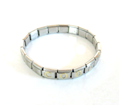 Vintage Ryry Firenze Stainless Steel Unisex Thin Style Stretch Bracelet &quot;COOL&quot; - £8.71 GBP