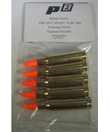 P2 BRASS Series Snap Caps, Dummy Ammo, Training Rounds, Nickel, ORANGE .... - £13.19 GBP