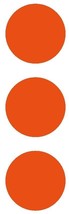 2-1/2&quot; Orange Round Color Code Inventory Label Dots Stickers - £1.95 GBP+