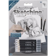 Royal Brush Sketching Made Easy Elephant &amp; Baby Mini Kit, 5&quot; by 7&quot; - £1.87 GBP