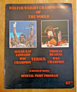 1981 Boxing Program Sugar Ray Leonard vs Thomas Hearns Welterweight Cham... - £16.95 GBP