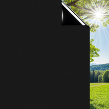 Blackout Window Film, Black Out Windows Film Static Cling Non-Adhesive T... - $21.38 CAD