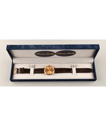 *Solid 14K Gold With Diamond Minimalist Lucien Piccard Watch - Swiss Mov... - $2,300.00