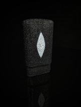 Brizard and Co. - The "Show Band" 3 Cigar Case - Stingray Black image 3
