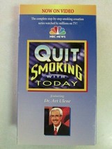 QUIT SMOKING WITH TODAY SHOW NBC NEWS DR. ART ULENE VHS VIDEOTAPE NTSC V... - $4.94