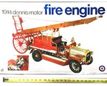 Vintage 1914 Dennis Motor Fire Engine - 1/16 Scale Model - Open Box Unas... - £66.88 GBP