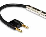 Hosa BNP-116 Black 1/4&quot; TS to Dual Banana Speaker Adaptor, 6 Inch - £13.59 GBP