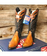 Tony Lama Vintage Western Cowgirl Boots Leather Snip Toe Women&#39;s 5M NEW - $110.33