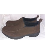 Lands&#39; End Brown Suede Moccasins Mens 11D Moc Toe Slip On Casual Shoes N... - $785.51 MXN