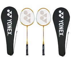 BEST  Aluminium Blend Badminton Racquet with Full Cover, Set of 2 - £35.34 GBP