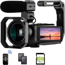 4K Video Camera Camcorder Ordro Ax65 Wifi Uhd Camcorder 3.5&quot; Ips Touch Screen Hd - £311.70 GBP