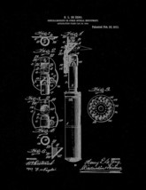 Ophthalmoscope Patent Print - Black Matte - $7.95+