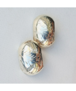 FAS VINTAGE 925 STERLING SILVER TEXTURED CLIP ON EARRINGS 11 gram - €37,65 EUR