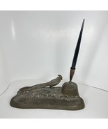 Vintage Pheasant Desk Set Pen Holder Sculpture Not Original Pen - €52,39 EUR