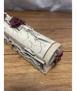 Gothic Rose Thorn Incense Burner Coffin Box Bone Halloween Goth CV JD - £19.61 GBP