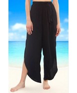 Jessica Simpson Women&#39;s Tie-Waist Beach Cover-up Pants S - Black $68.00 - $33.35 CAD