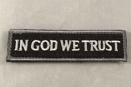 In God We Trust Military Morale Patch Hook &amp; Loop Gear Bag Tac Vest Police - £6.34 GBP